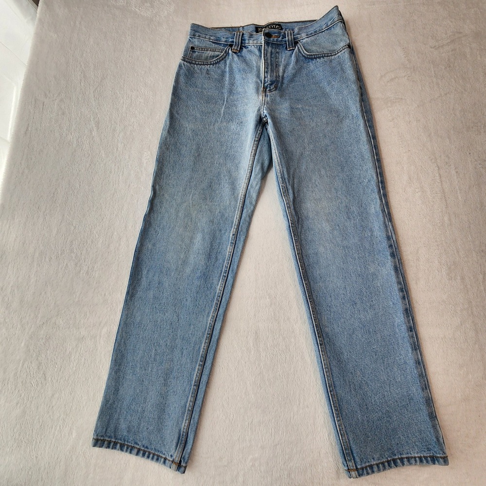 Dakota Jeans Mens 32x29 Light Blue Denim Straight Leg Workwear Heavy Duty